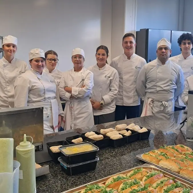 broodjes met ambachtelijke kroketten door de cursisten Kok bij Syntra West